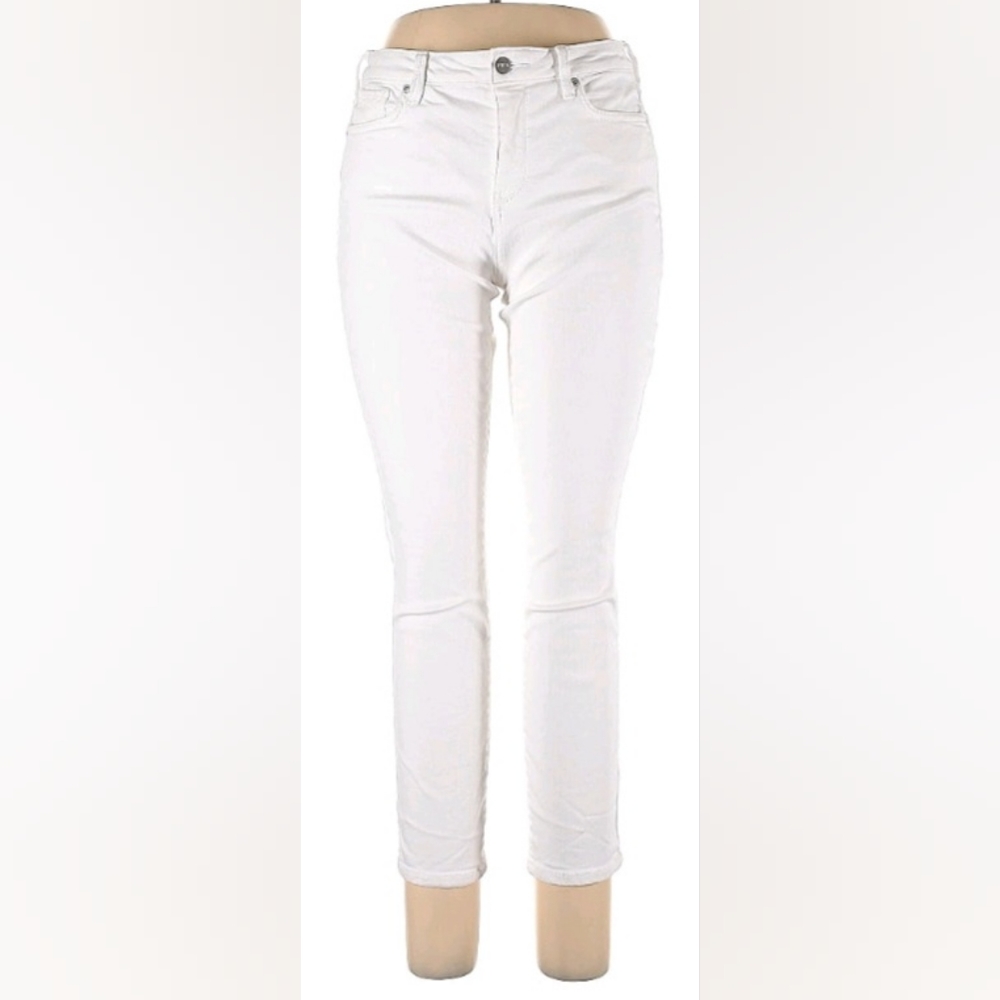 NYDJ white ankle jeans